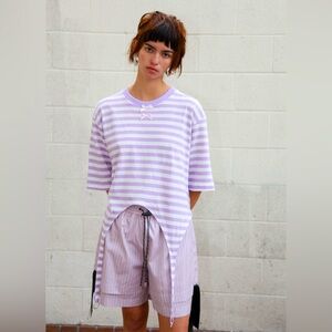 KkCo boxy tee with garters